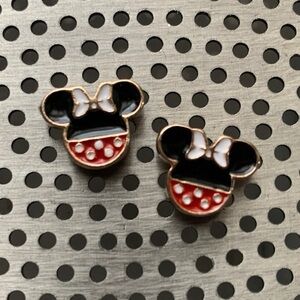 1710 Disney Black and Red Minnie Mouse Earrings